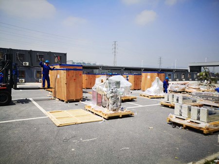 设备移位-江门某公司设备移位