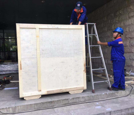 设备避震木箱包装-东莞某公司设备避震包装