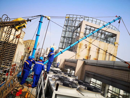 设备吊装-广州某医院设备吊装